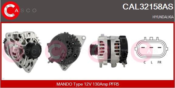 Casco CAL32158AS - Alternatore www.autoricambi360.it