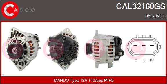 Casco CAL32160GS - Alternatore www.autoricambi360.it
