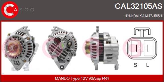 Casco CAL32105AS - Alternatore www.autoricambi360.it