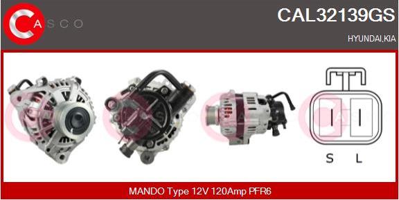 Casco CAL32139GS - Alternatore www.autoricambi360.it