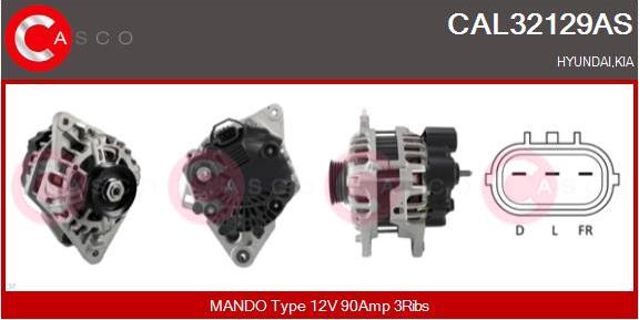 Casco CAL32129AS - Alternatore www.autoricambi360.it