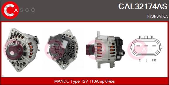 Casco CAL32174AS - Alternatore www.autoricambi360.it