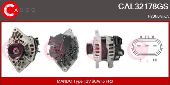 Casco CAL32178GS - Alternatore www.autoricambi360.it