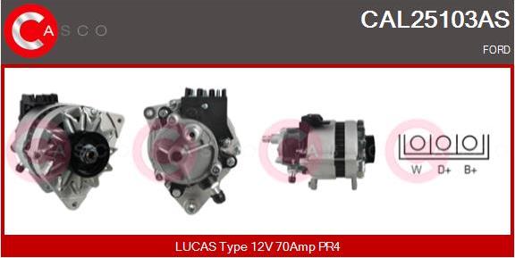 Casco CAL25103AS - Alternatore www.autoricambi360.it