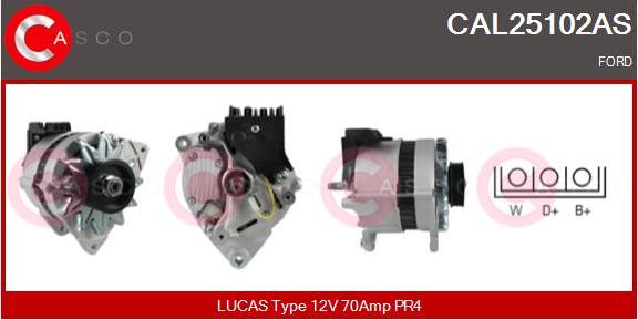Casco CAL25102AS - Alternatore www.autoricambi360.it
