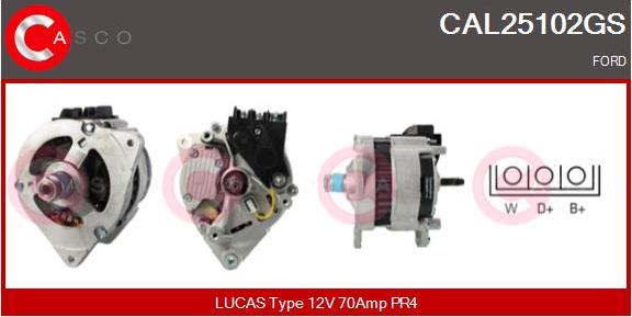 Casco CAL25102GS - Alternatore www.autoricambi360.it