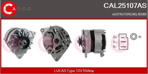 Casco CAL25107AS - Alternatore www.autoricambi360.it