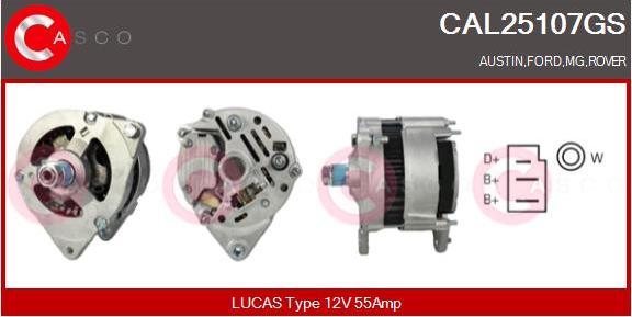 Casco CAL25107GS - Alternatore www.autoricambi360.it