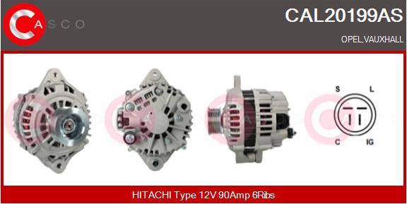 Casco CAL20199AS - Alternatore www.autoricambi360.it