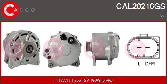 Casco CAL20216GS - Alternatore www.autoricambi360.it