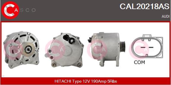 Casco CAL20218AS - Alternatore www.autoricambi360.it