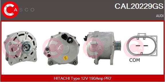 Casco CAL20229GS - Alternatore www.autoricambi360.it