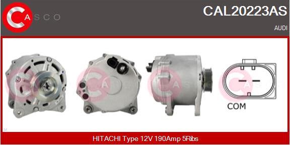 Casco CAL20223AS - Alternatore www.autoricambi360.it