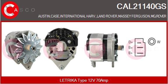 Casco CAL21140GS - Alternatore www.autoricambi360.it