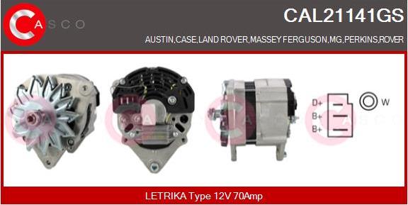 Casco CAL21141GS - Alternatore www.autoricambi360.it