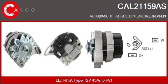 Casco CAL21159AS - Alternatore www.autoricambi360.it