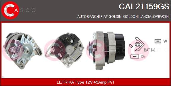 Casco CAL21159GS - Alternatore www.autoricambi360.it