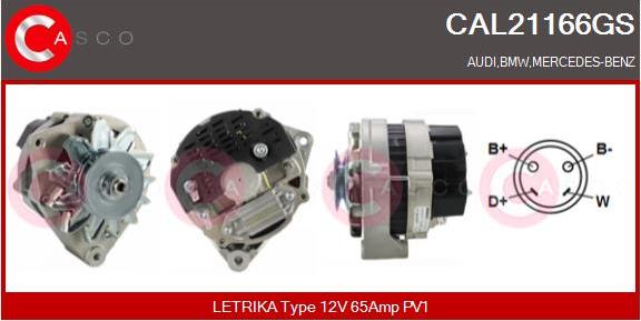 Casco CAL21166GS - Alternatore www.autoricambi360.it
