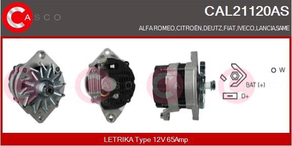 Casco CAL21120AS - Alternatore www.autoricambi360.it