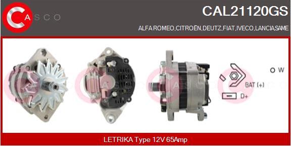 Casco CAL21120GS - Alternatore www.autoricambi360.it