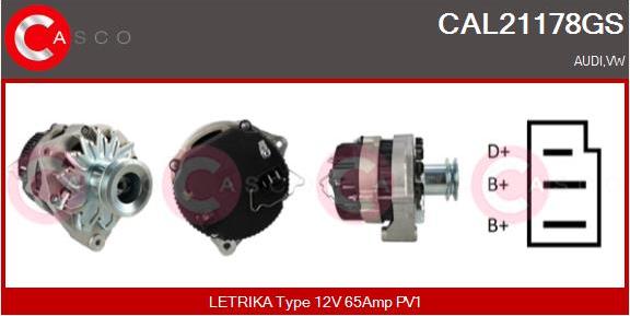 Casco CAL21178GS - Alternatore www.autoricambi360.it