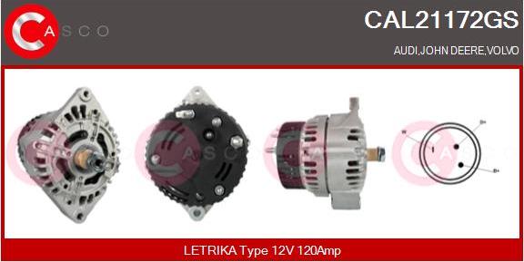 Casco CAL21172GS - Alternatore www.autoricambi360.it