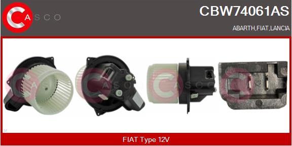 Casco CBW74061AS - Elettromotore, Ventola radiatore www.autoricambi360.it