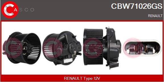 Casco CBW71026GS - Ventilatore abitacolo www.autoricambi360.it