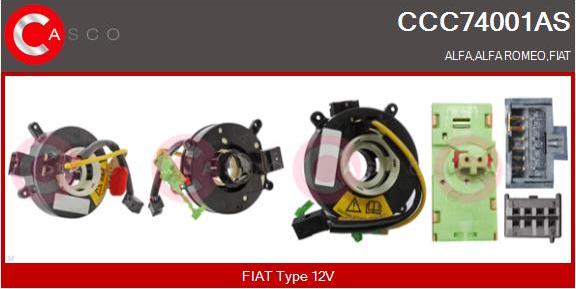 Casco CCC74001AS - Molla spiroelicoidale, Airbag www.autoricambi360.it