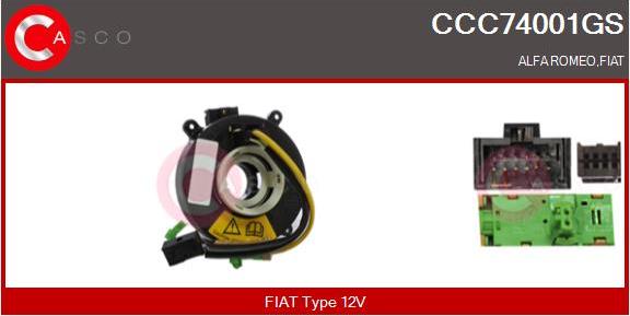 Casco CCC74001GS - Molla spiroelicoidale, Airbag www.autoricambi360.it