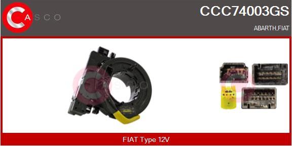 Casco CCC74003GS - Molla spiroelicoidale, Airbag www.autoricambi360.it