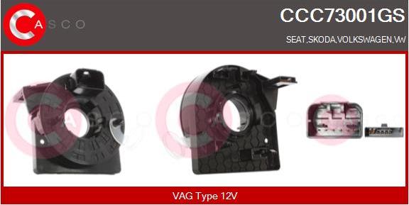 Casco CCC73001GS - Molla spiroelicoidale, Airbag www.autoricambi360.it