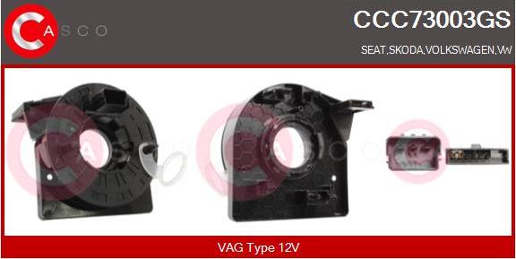 Casco CCC73003GS - Molla spiroelicoidale, Airbag www.autoricambi360.it