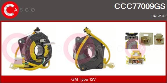 Casco CCC77009GS - Molla spiroelicoidale, Airbag www.autoricambi360.it