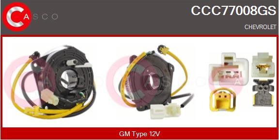 Casco CCC77008GS - Molla spiroelicoidale, Airbag www.autoricambi360.it