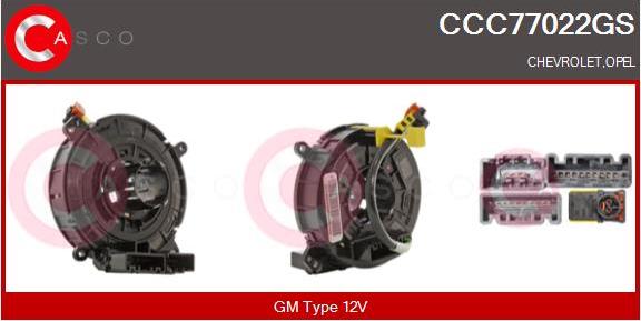 Casco CCC77022GS - Molla spiroelicoidale, Airbag www.autoricambi360.it