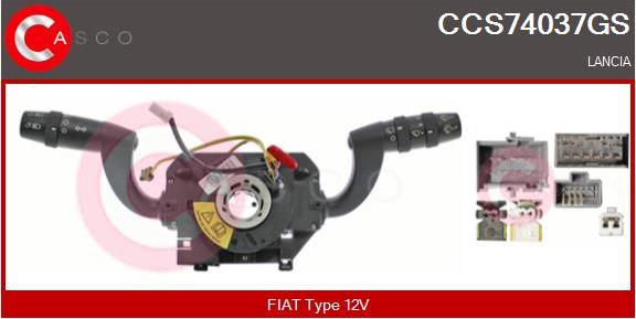 Casco CCS74037GS - Leva devio guida www.autoricambi360.it