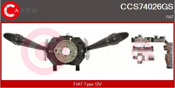 Casco CCS74026GS - Leva devio guida www.autoricambi360.it