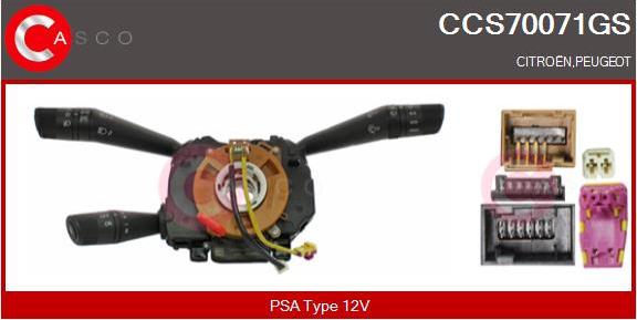 Casco CCS70071GS - Leva devio guida www.autoricambi360.it