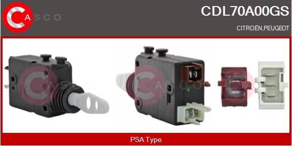 Casco CDL70A00GS - Attuatore, Chiusura centralizzata www.autoricambi360.it