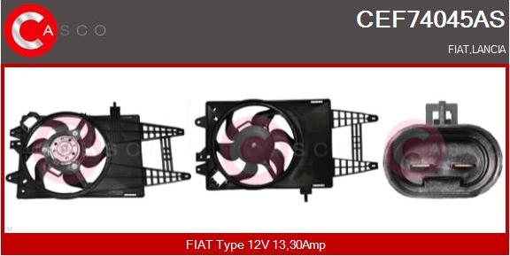 Casco CEF74045AS - Elettromotore, Ventola radiatore www.autoricambi360.it