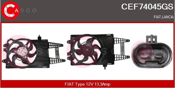 Casco CEF74045GS - Elettromotore, Ventola radiatore www.autoricambi360.it