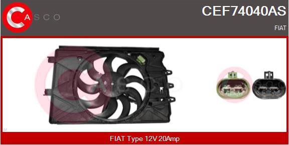 Casco CEF74040AS - Elettromotore, Ventola radiatore www.autoricambi360.it