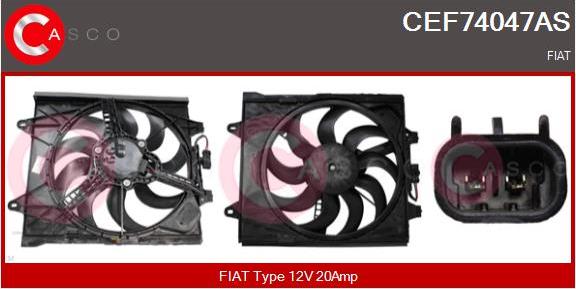 Casco CEF74047AS - Elettromotore, Ventola radiatore www.autoricambi360.it