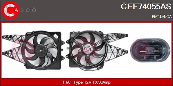 Casco CEF74055AS - Elettromotore, Ventola radiatore www.autoricambi360.it