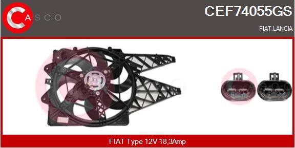 Casco CEF74055GS - Elettromotore, Ventola radiatore www.autoricambi360.it