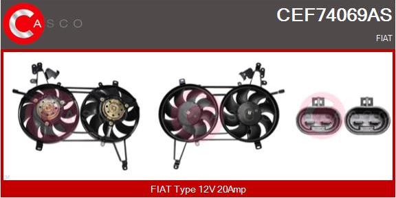 Casco CEF74069AS - Elettromotore, Ventola radiatore www.autoricambi360.it