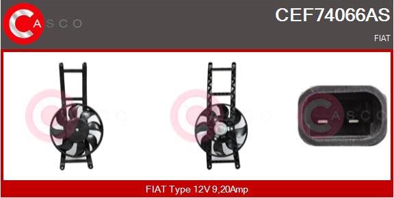Casco CEF74066AS - Elettromotore, Ventola radiatore www.autoricambi360.it