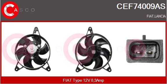 Casco CEF74009AS - Elettromotore, Ventola radiatore www.autoricambi360.it