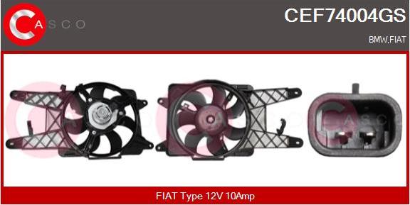Casco CEF74004GS - Elettromotore, Ventola radiatore www.autoricambi360.it